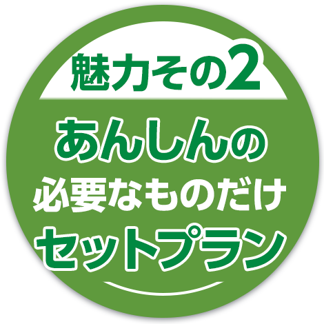 あんしんの必要なものだけセットプラン